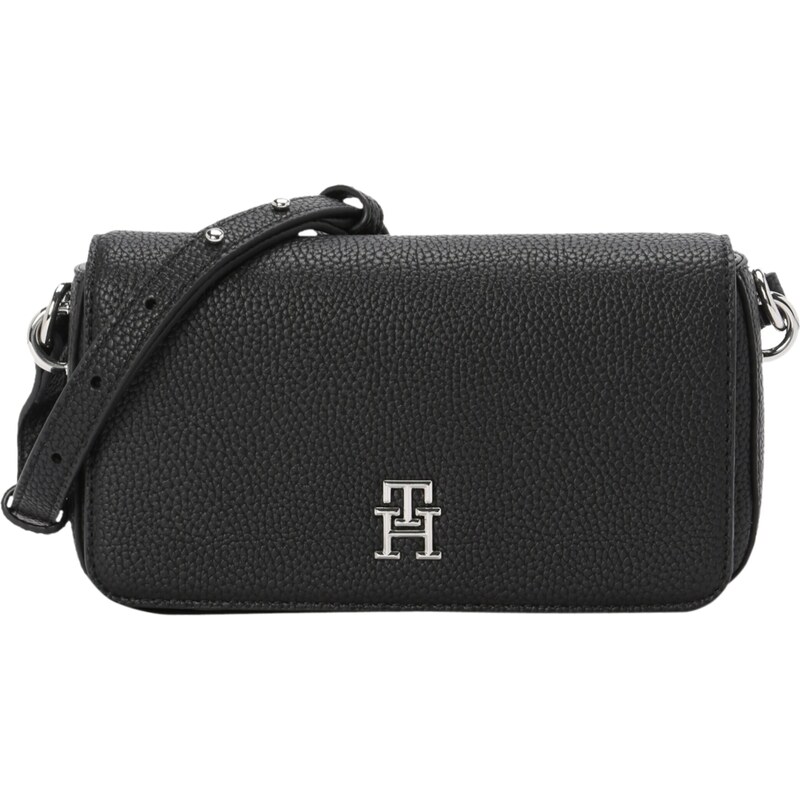 TOMMY HILFIGER Taška cez rameno čierna / strieborná 60908496