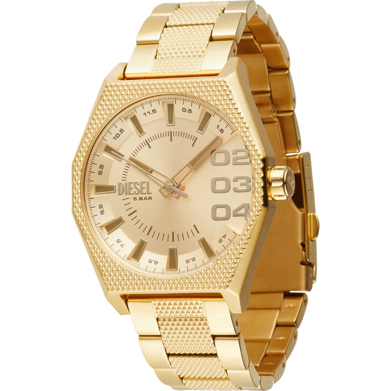 DIESEL Analógové hodinky Scraper zlatá 68324309