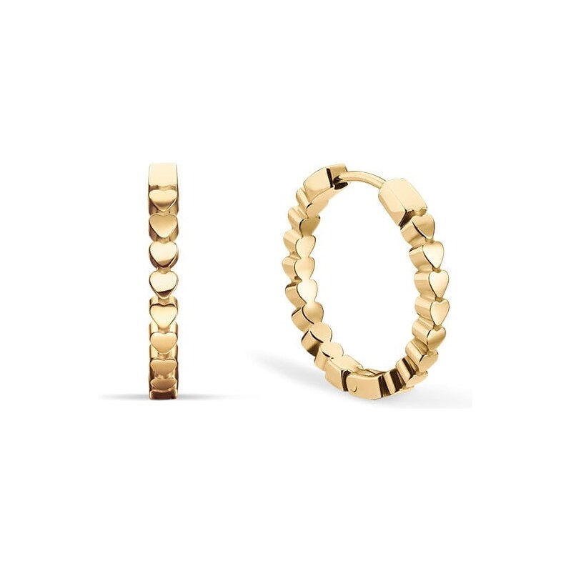 Bering Pozlátené kruhy so srdiečkami Arctic Symphony 732-20-05 66587465