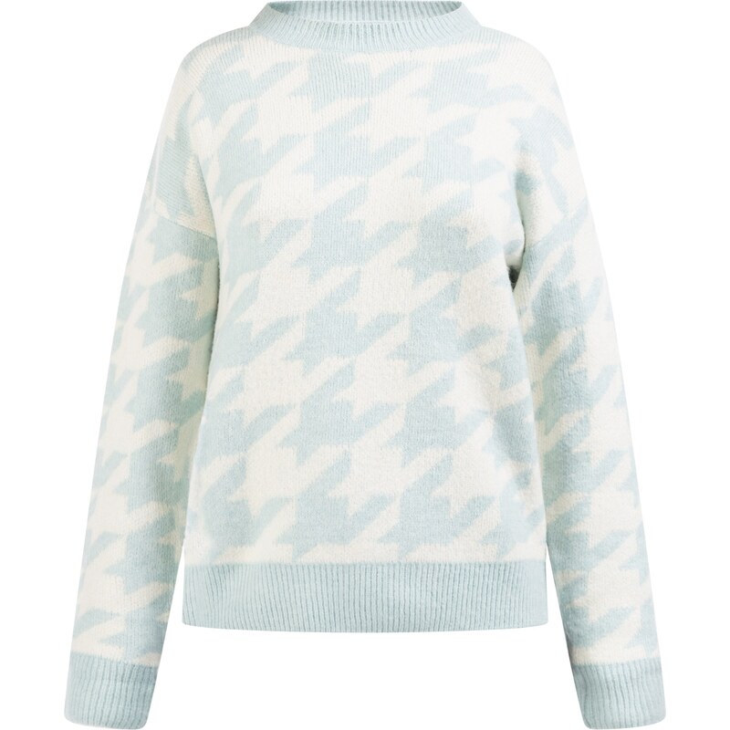 MYMO Sveter nebesky modrá / biela ako vlna 54240879