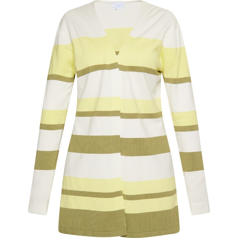 usha BLUE LABEL Kardigán limetková / olivová / biela 54246212