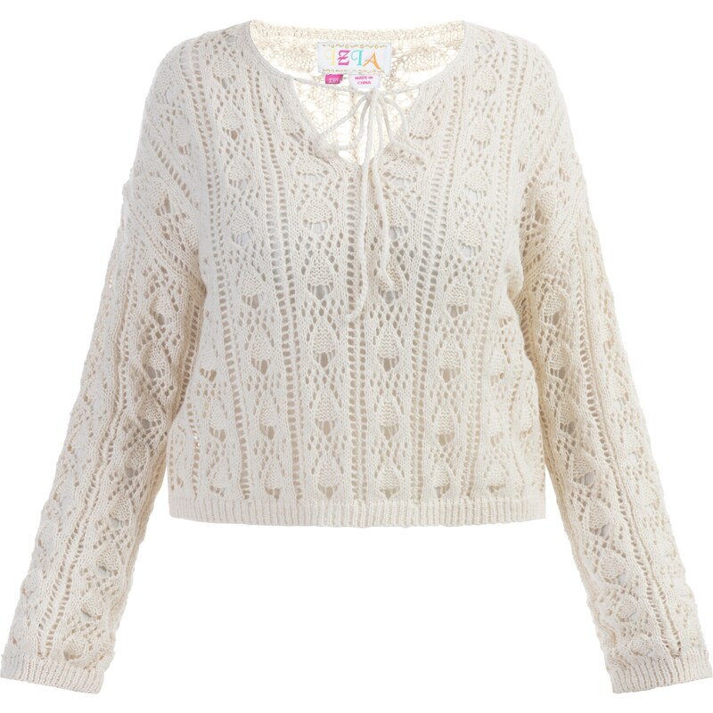 IZIA Sveter biela ako vlna 54246234