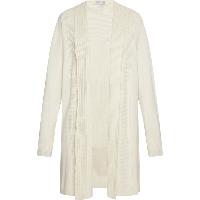 Usha Kardigán biela ako vlna 54246303