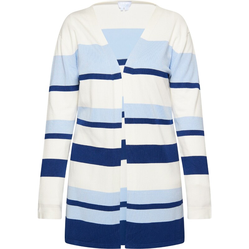 usha BLUE LABEL Kardigán Lynnea svetlomodrá / tmavomodrá / biela 54246497