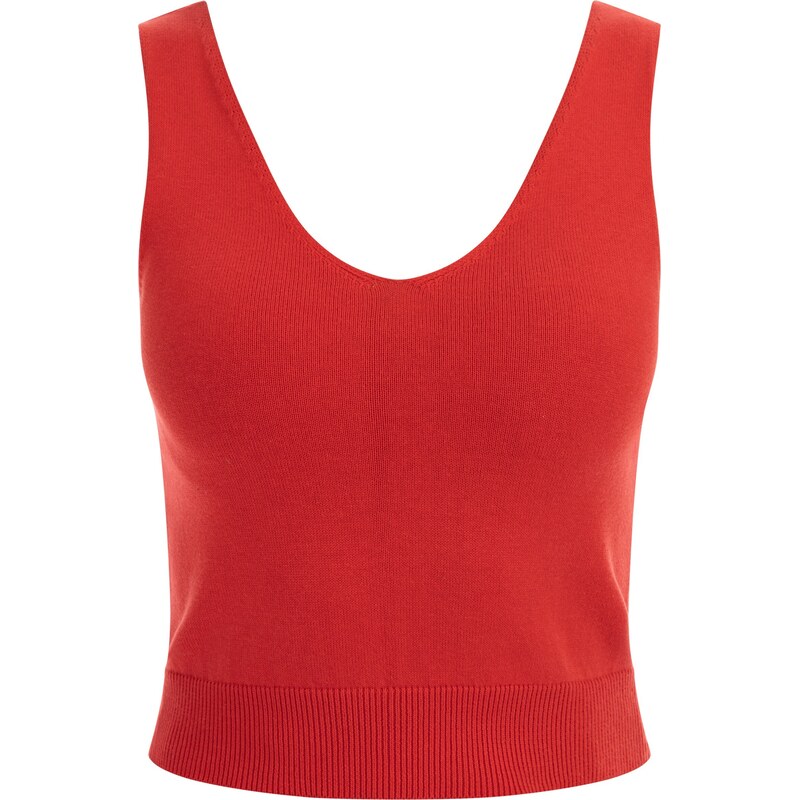 faina Vyšívaný top červená 54246528