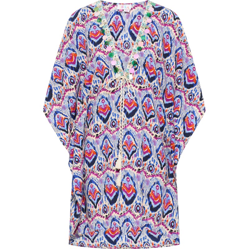 IZIA Kimono krémová / tyrkysová / svetlomodrá / oranžová 54247509