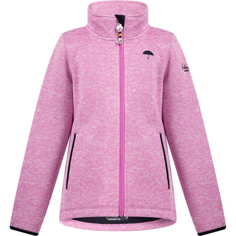 Schmuddelwedda Flisová bunda svetloružová / čierna / prírodná biela 54247609