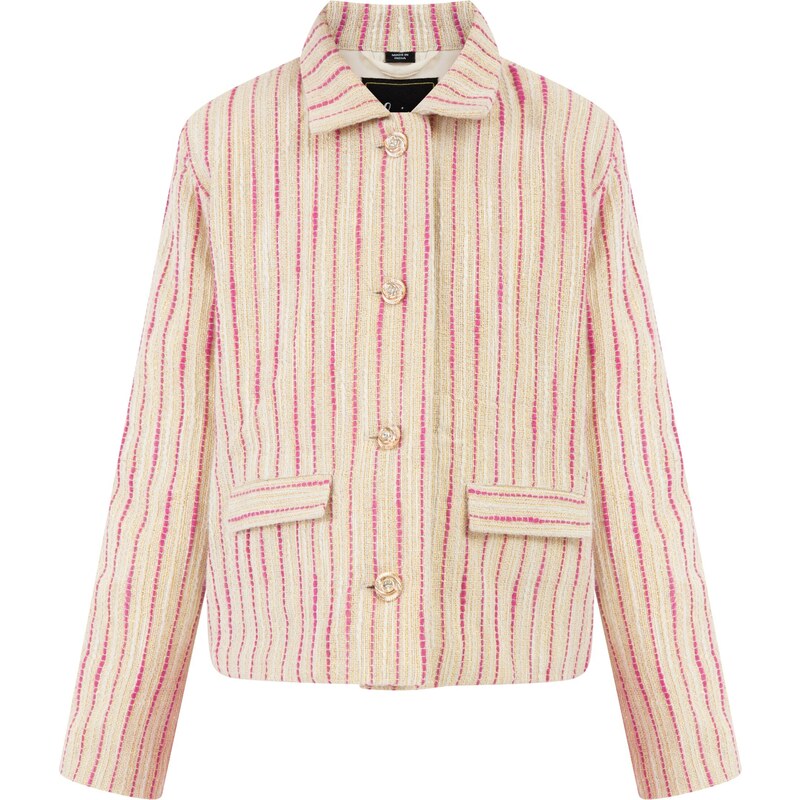 faina Blejzer ružová / biela ako vlna 54248514