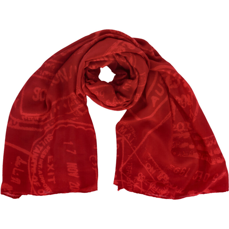 Červená šatka Alviero Martini 66818119