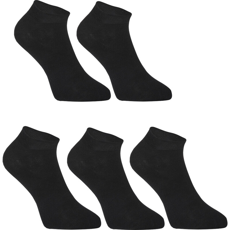 5PACK ponožky Styx nízke bambusové čierne (5HBN960) 27933124