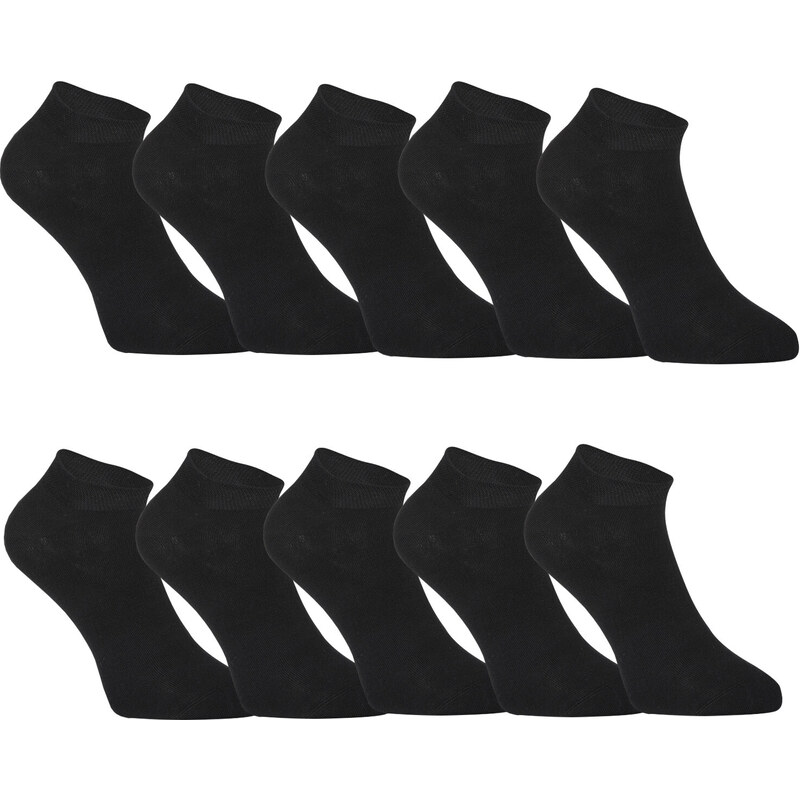 10PACK ponožky Styx nízke bambusové čierne (10HBN960) 27933164