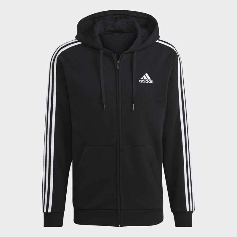 Adidas Mikina Essentials Fleece 3-Stripes Full-Zip Hoodie 43289442