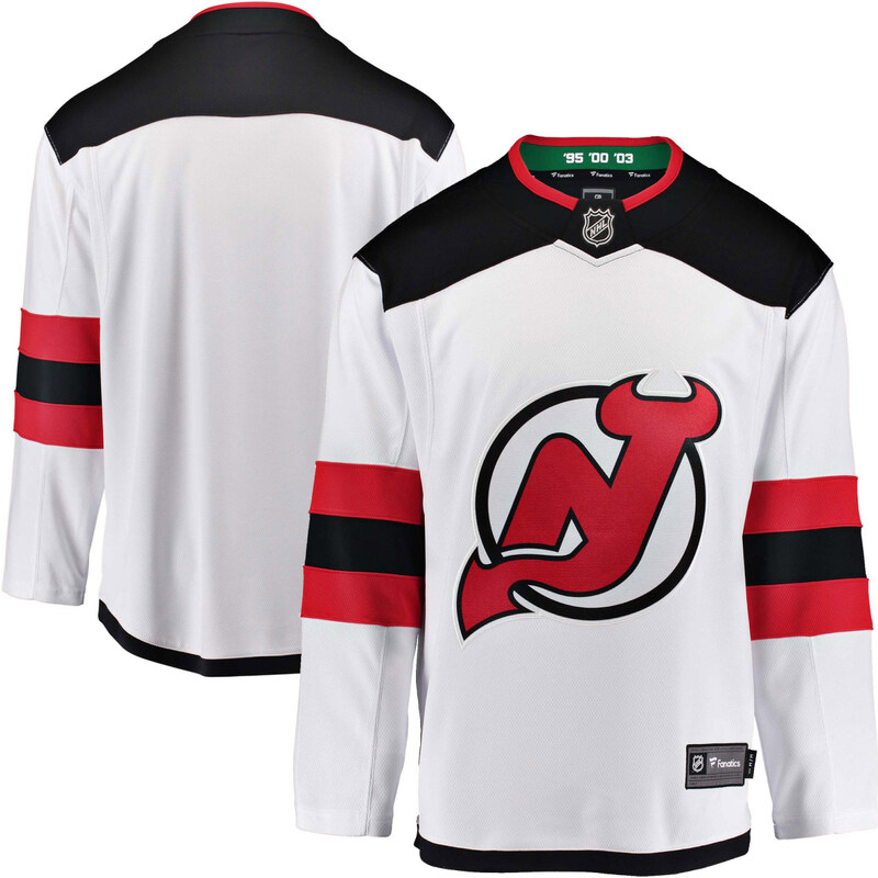 Fanatics Branded New Jersey Devils hokejový dres white Breakaway Away Jersey