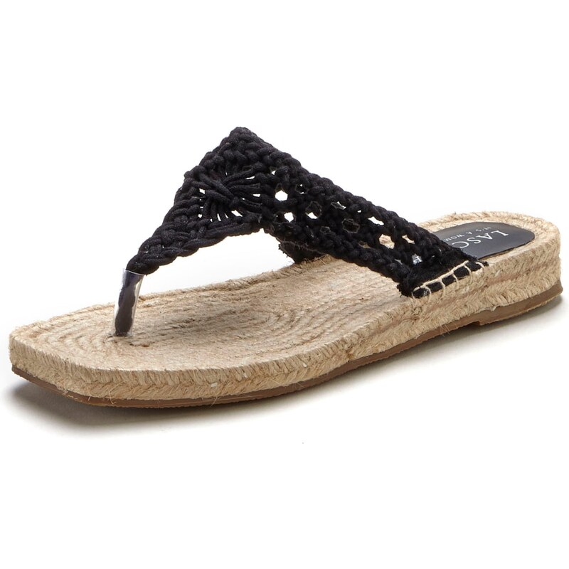 LASCANA Žabky béžová / čierna 54445208