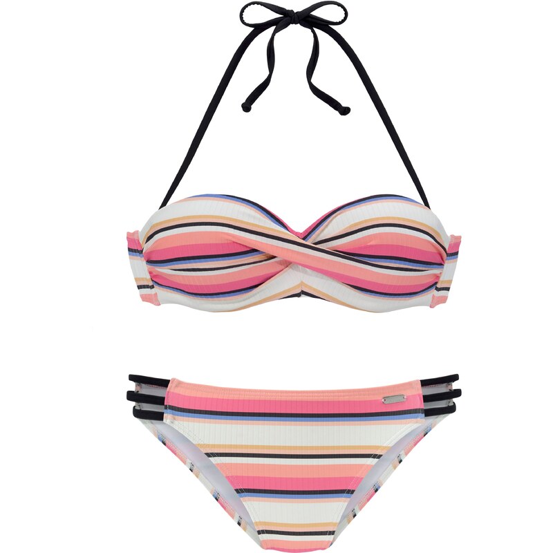 VENICE BEACH Bikiny krémová / oranžová / koralová / čierna 54250283