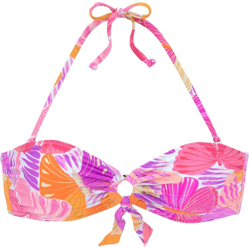 SUNSEEKER Bikinový top fialová / oranžová / ružová / biela 66846487