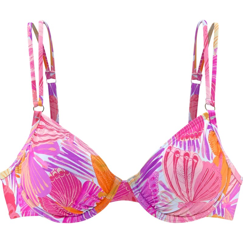 SUNSEEKER Bikinový top svetlomodrá / fialová / oranžová / ružová 66846490
