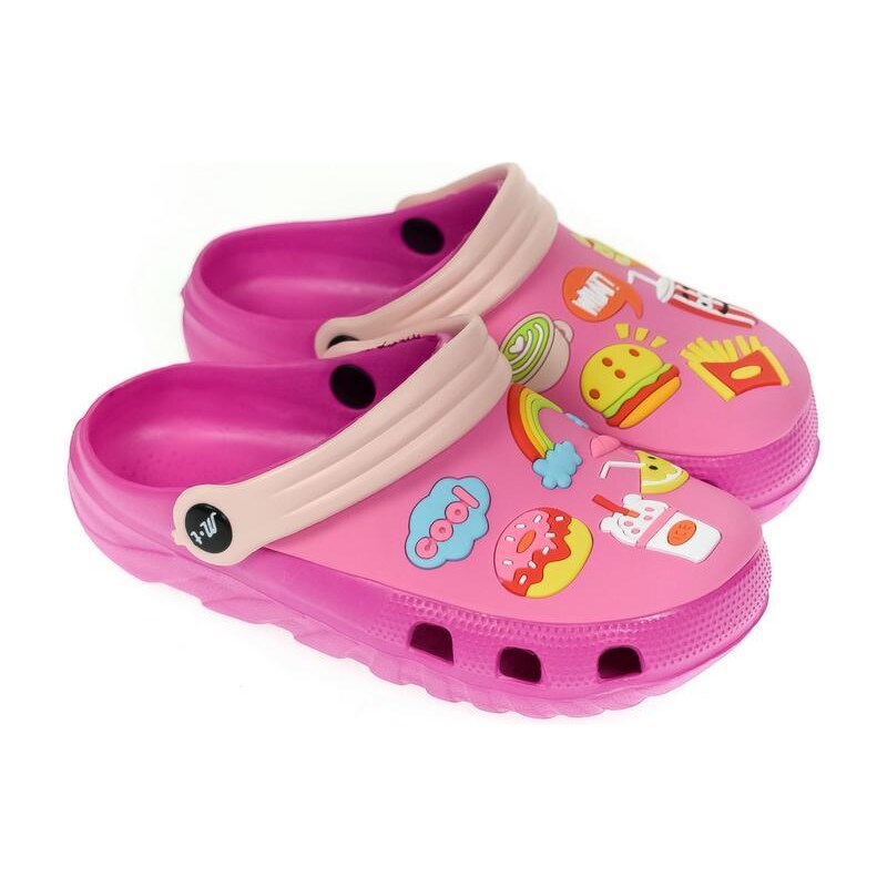 JOHN-C Detské ružové gumené šľapky MC-MENU 43324464