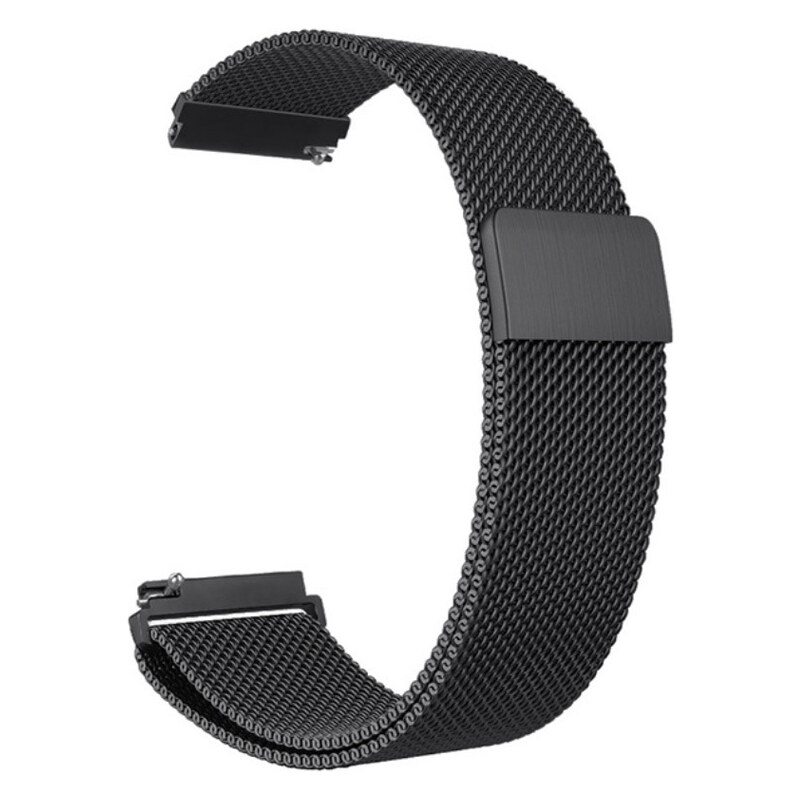 Madvell Kovový Milanese remienok čierna 20mm 44954593