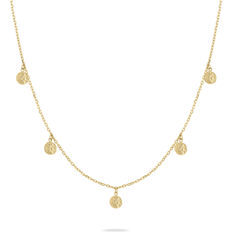 Tamaris Originálny pozlátený náhrdelník s príveskami Coins TJ-0448-N 66595069