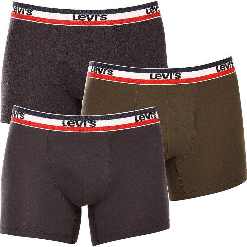3PACK pánske boxerky Levis viacfarebné (100002870 009) 42863140