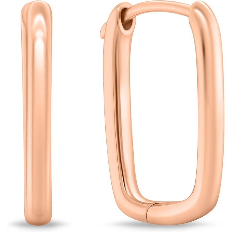 Brilio Silver Elegantné bronzové náušnice EA764R 66583213