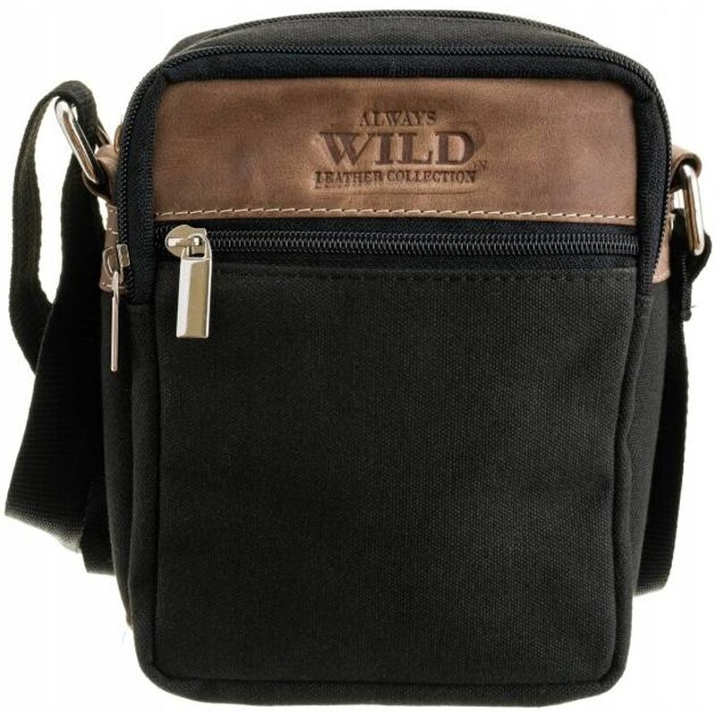Praktická čierna pánska taška Always Wild