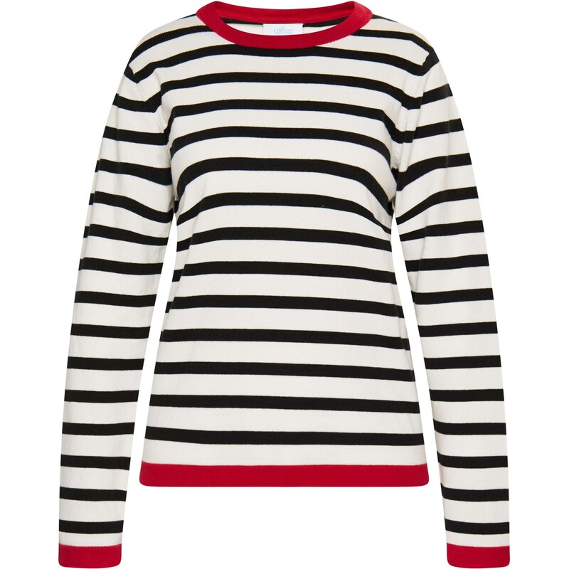 usha BLUE LABEL Sveter tmavomodrá / červená / biela 54246203