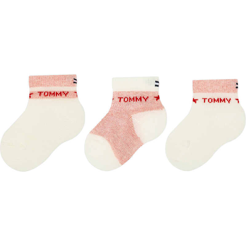 Súprava 3 párov vysokých detských ponožiek Tommy Hilfiger