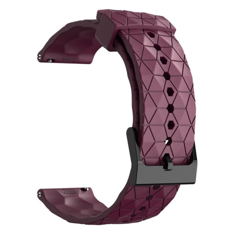Madvell Silikónový remienok Hexagon vínová 20mm 46928190