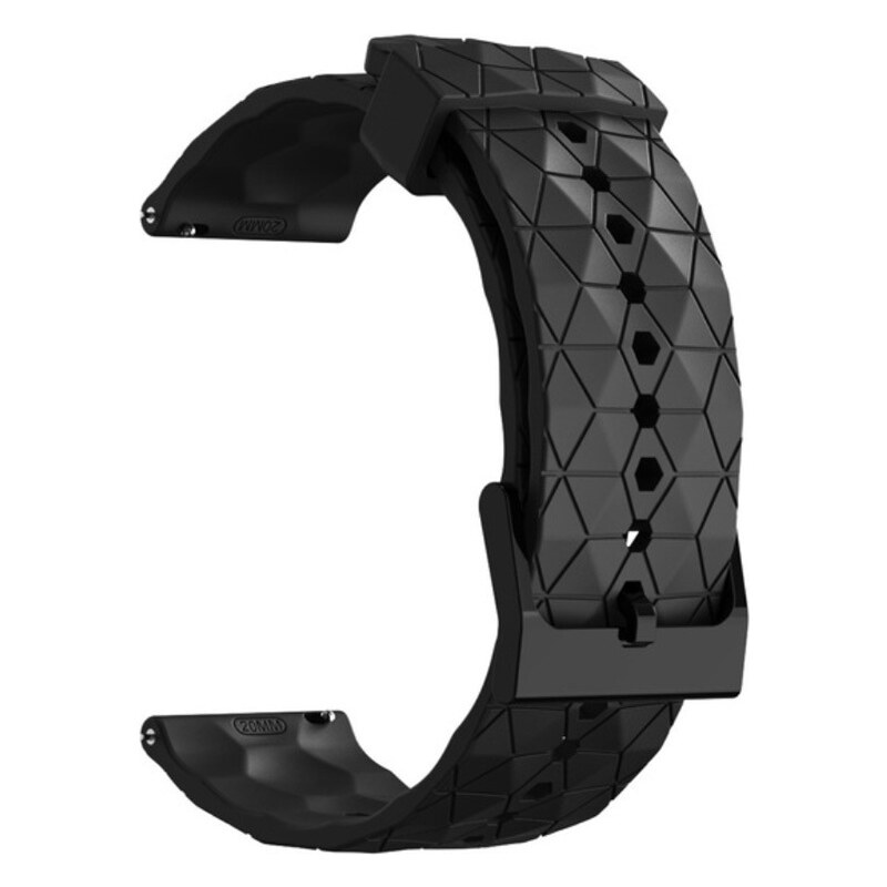 Madvell Silikónový remienok Hexagon čierna 20mm 44954816