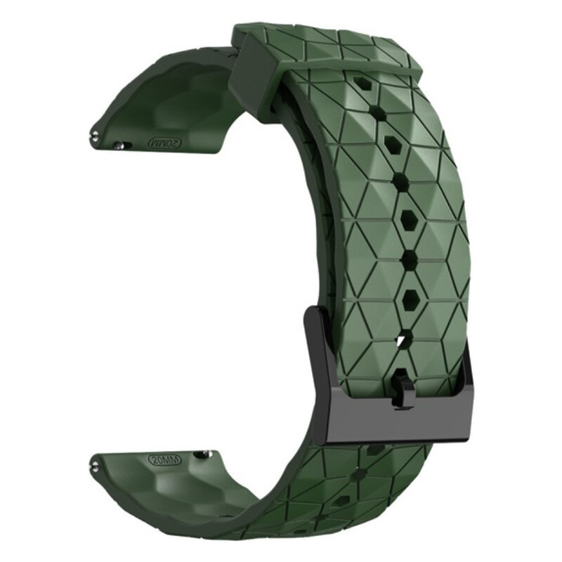 Madvell Silikónový remienok Hexagon zelená Army 20mm 44954821