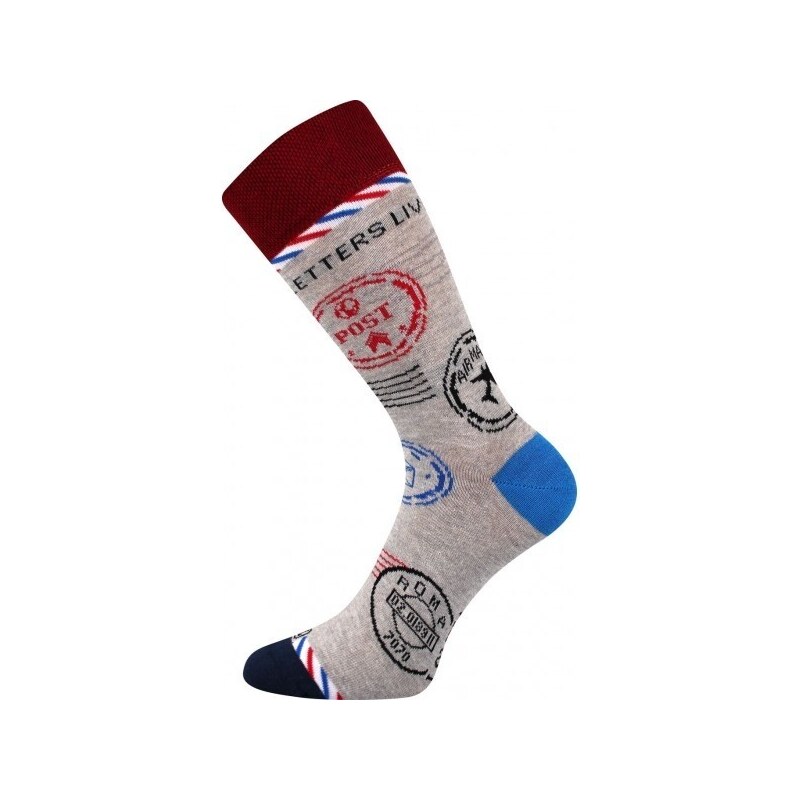 WOODOO farebné veselé ponožky Lonka - POŠTA - 1 pár 43374101