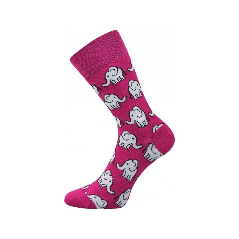 WOODOO farebné veselé ponožky Lonka - SLON - 1 pár