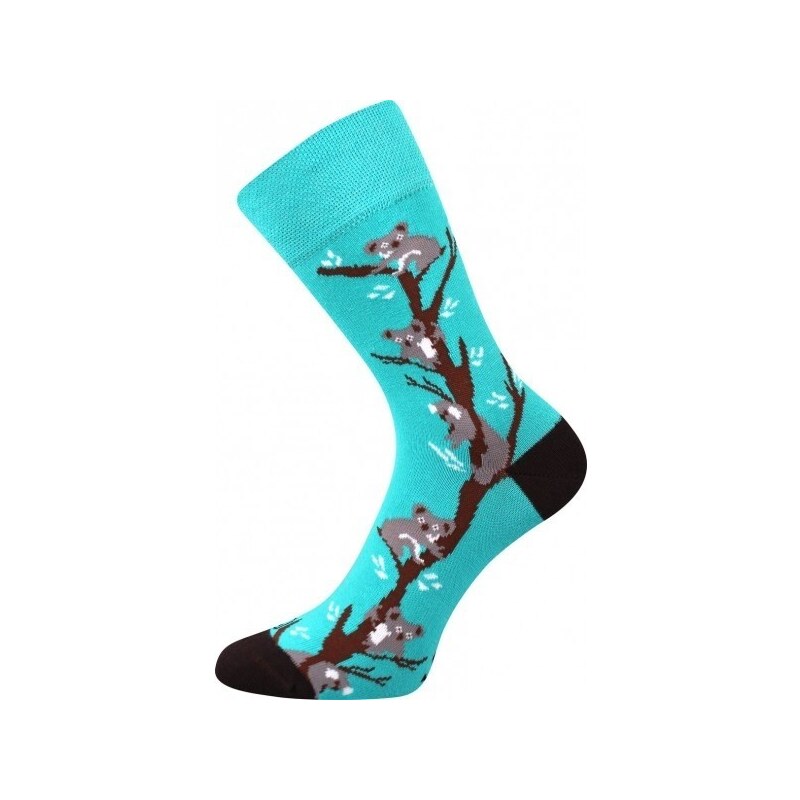WOODOO farebné veselé ponožky Lonka - KOALA - 1 pár