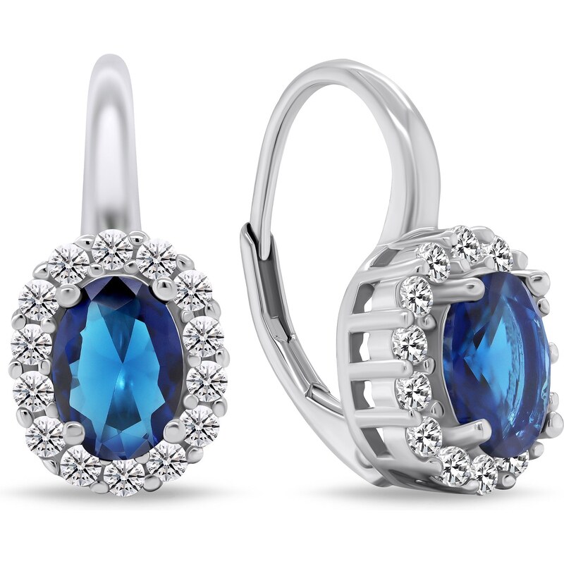 Brilio Silver Luxusné strieborné náušnice v štýle vojvodkyne Kate 66581166