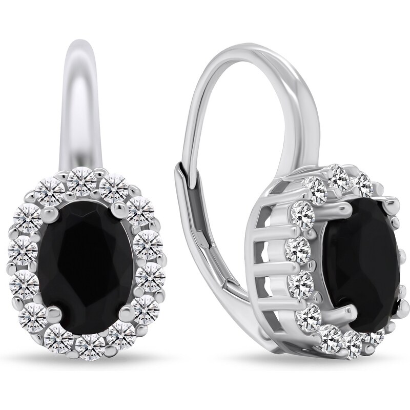 Brilio Silver Luxusné strieborné náušnice so zirkónmi EA745WBC 66590416