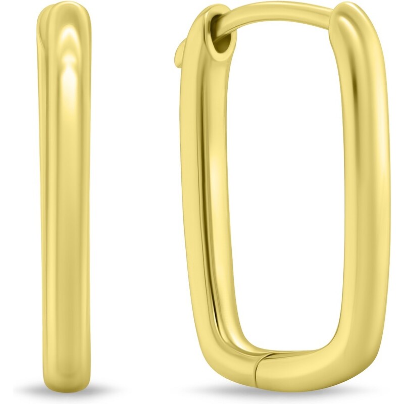 Brilio Silver Elegantné pozlátené náušnice EA764Y 66588473