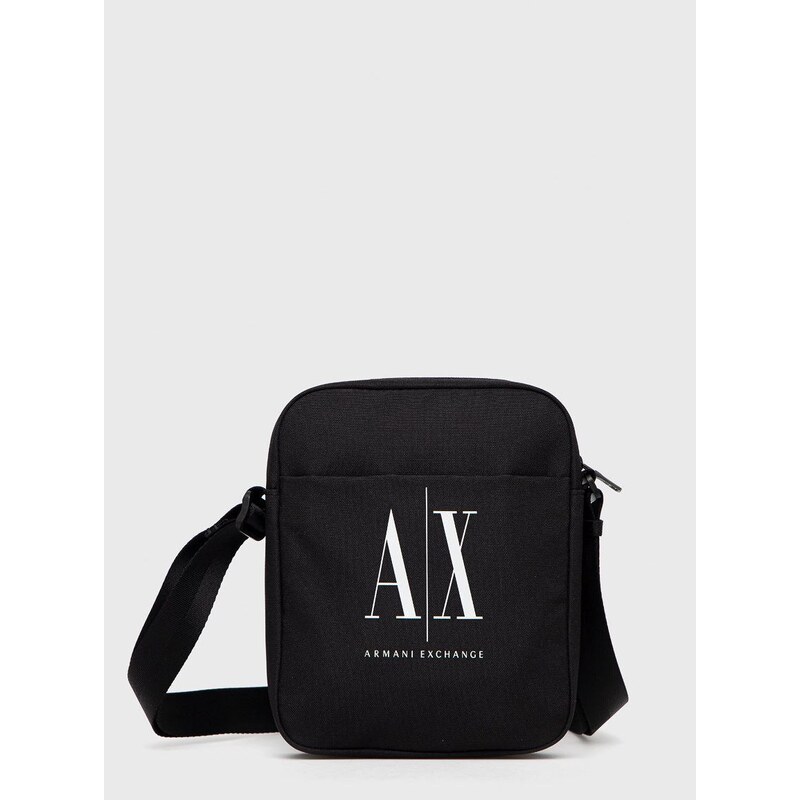 Malá taška Armani Exchange čierna farba, 952337 CC124