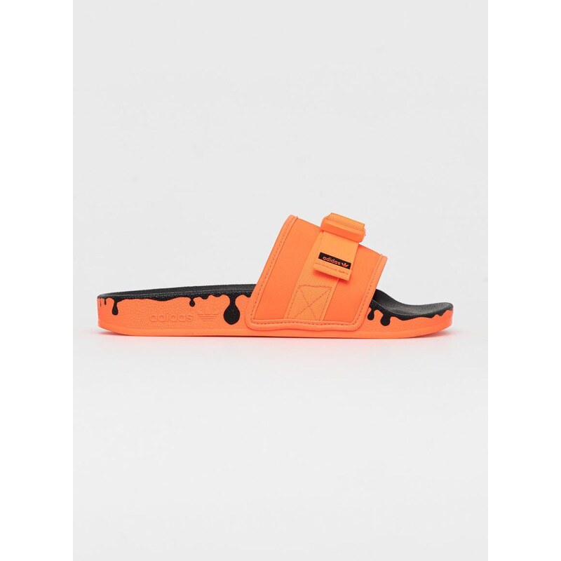 Šľapky adidas Originals GY1009-SOLRED, dámske, oranžová farba,