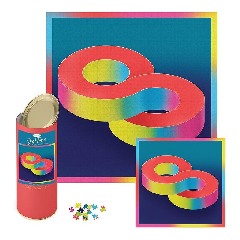 Designworks Ink puzzle v tube Crazy 8 Color Blast 1000 dielov