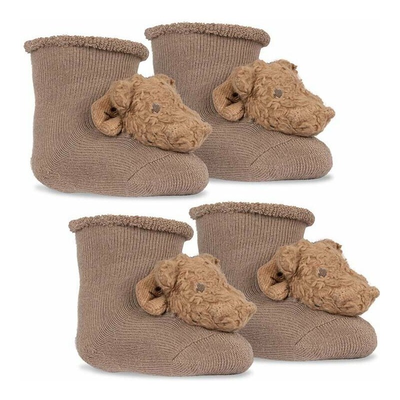 Ponožky pre bábätká Konges Sløjd 2-pak béžová farba