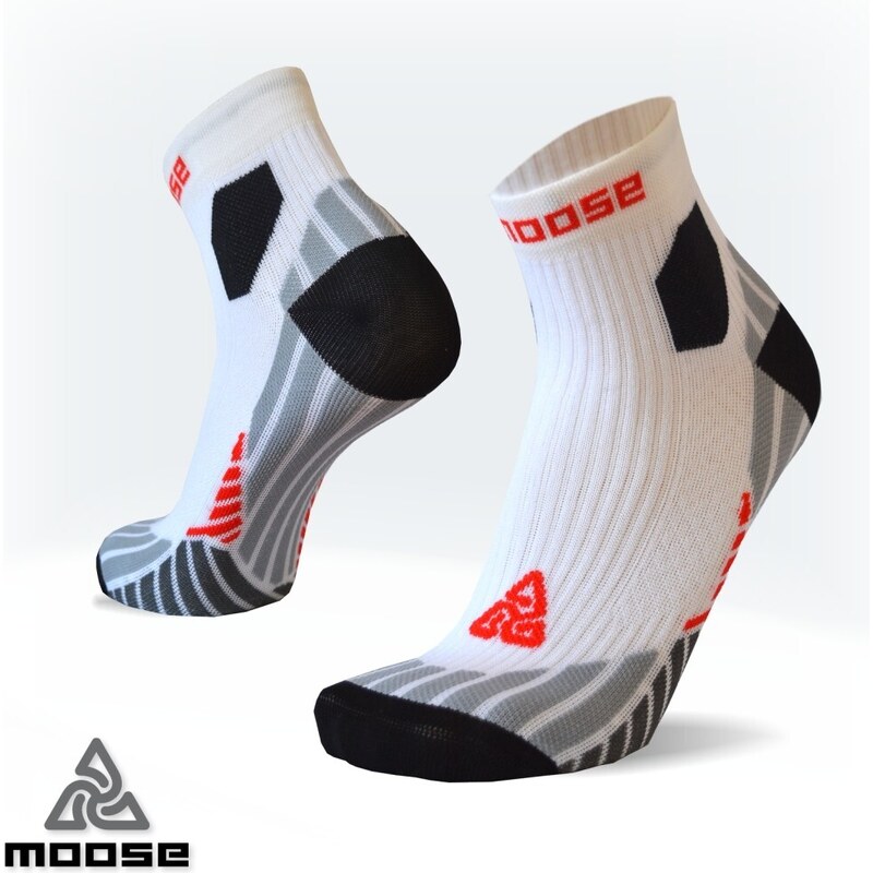 ULTRAMARATHON NEW bežecké ponožky Moose Biela XS 1 pár 46472049
