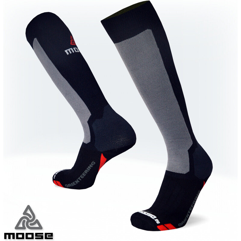 ORIENTEERING NEW teplé bežecké podkolienky Moose Čierna XS 1 pár 43397610