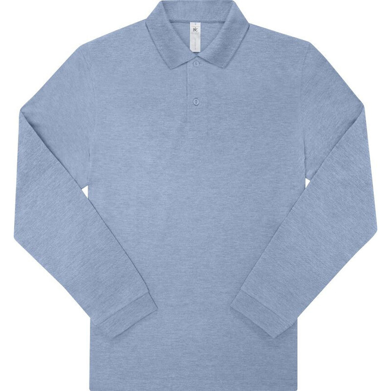 B&C Collection Pánske bavlnené piqué polo s dlhým rukávom 210 B&C 62678223