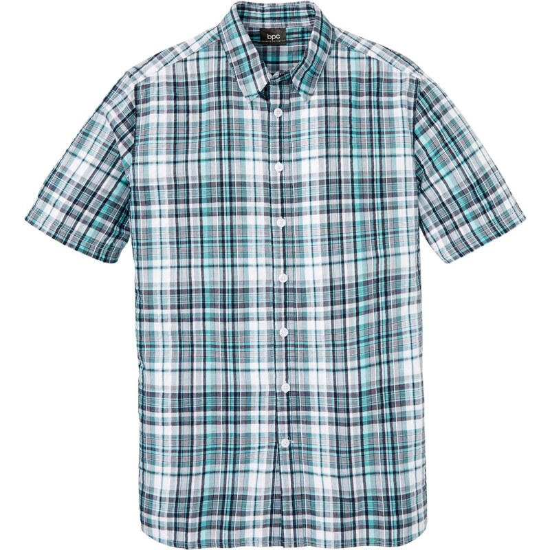 bonprix Košeľa s krátkym rukávom, krepová, z čistej bavlny, farba 63389000