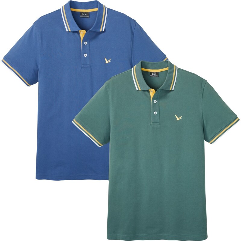 bonprix Polo tričko, piké, z čistej bavlny (2 ks v balení), farba 48386653