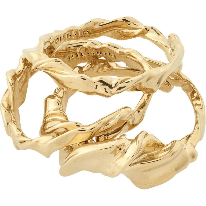 Pilgrim Prsteň Storm zlatá 54250814