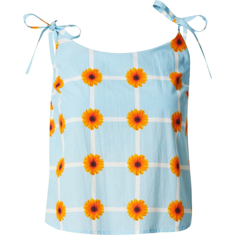 NÜMPH Blúzka WIGA svetlomodrá / oranžová / biela 54631474