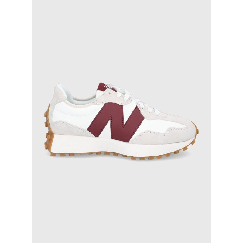Topánky New Balance biela farba, na plochom podpätku, 0